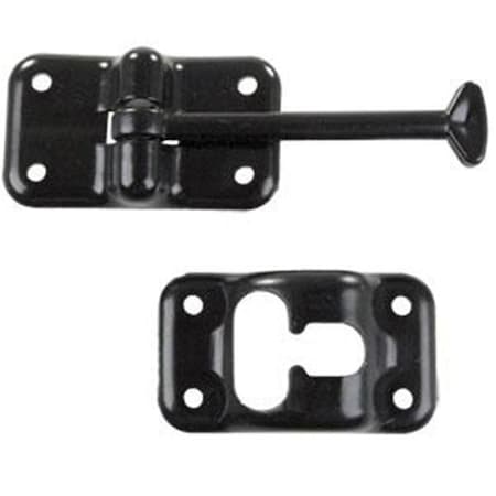 JR PRODUCTS 10324 Exterior Hardware RV 3.5 In. T-Style Door Holder- Black